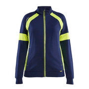 Blaklader 3568 Women's Full Zip Hi-Vis Sweatshirt - WOMENS HI-VIS CLOTHING