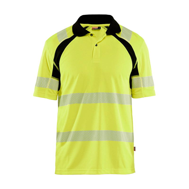 Blaklader 3595 Hi-Vis UV-Protected Polo Shirt - HI-VIS T-SHIRTS