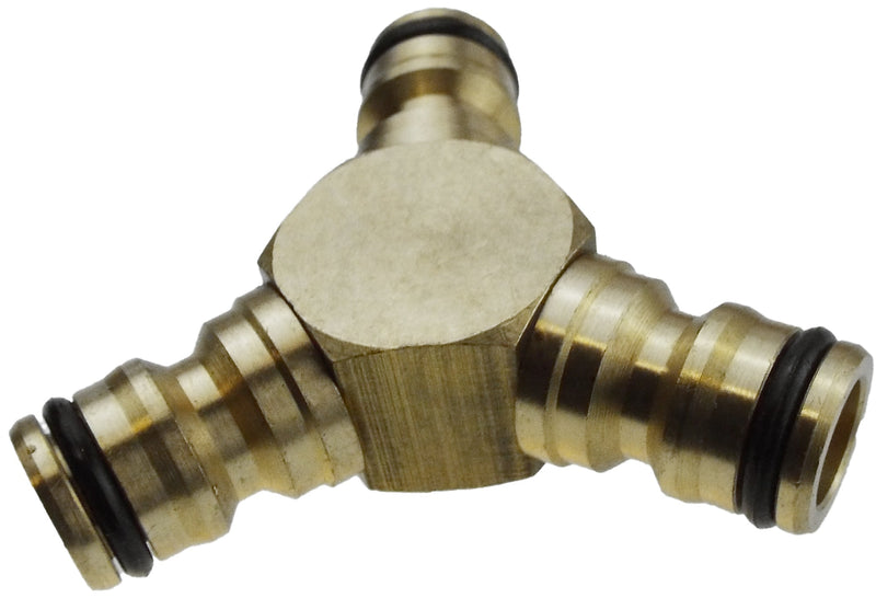 3 Way Male Snap-On Connector Brass - Home & Garden > Lawn & Garden Garden watering
