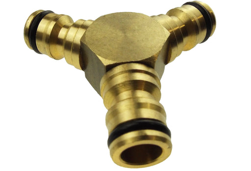 3 Way Male Snap-On Connector Brass - Home & Garden > Lawn & Garden Garden watering