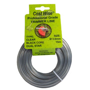Strimmer Line Dual Black Star 3mm x 15m - Home & Garden > Lawn & Garden > Outdoor Power Equipment Accessories > Weed Trimmer Accessories > Weed Trimmer Blades & Spools > Weed Trimmer Spools Garden tools & Accesories