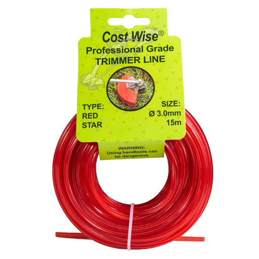 Strimmer Line Red Star 3mm x 15m - Home & Garden > Lawn & Garden > Outdoor Power Equipment Accessories > Weed Trimmer Accessories > Weed Trimmer Blades & Spools > Weed Trimmer Spools Garden tools & Accesories