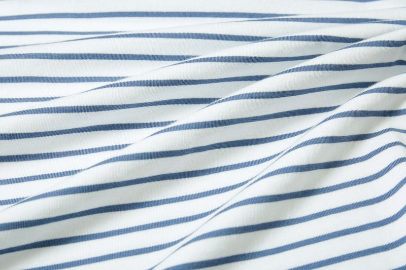 Organic Cotton Womens Striped Boat Neck Work Top Sizes 8-18 Uk - Sustainable Workwear Range