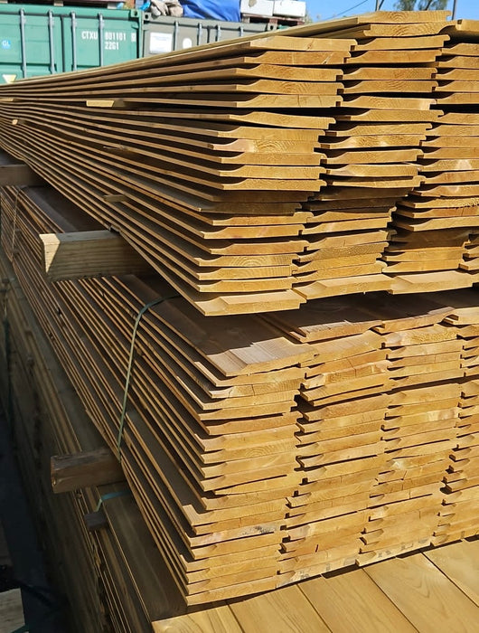 Pressure Treated Shiplap Cladding 145mm x 16mm (6 inch) 3.6m - £7.95 per length Inc Vat