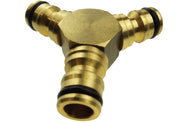 3 Way Male Snap-On Connector Brass - Home & Garden > Lawn & Garden Garden watering