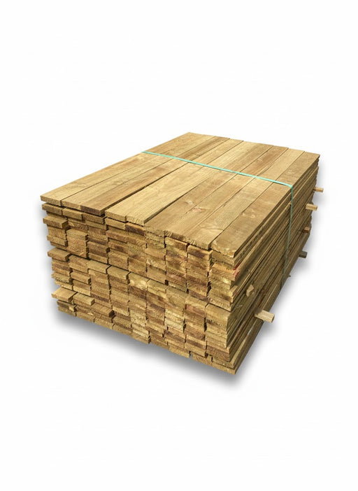BULK BUY - Pack Of 50 x Sawn Treated Timber 75x19mm (3x1) 3.6m - £160 Inc Vat - Hardware > Building Materials > Lumber & Sheet Stock > Softwood Lumber Sawn Treated Timber