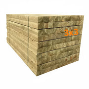 Spruce Treated Fence Posts 75 x 75 x 2400mm (3x3) - £9.25 Each Inc Vat - Hardware > Fencing & Barriers > Fence Posts & Rails > Line Posts Spruce Treated Fence Posts