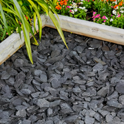 40mm Graphite Grey Slate Chippings - Home & Garden > Lawn & Garden > Gardening Chippings