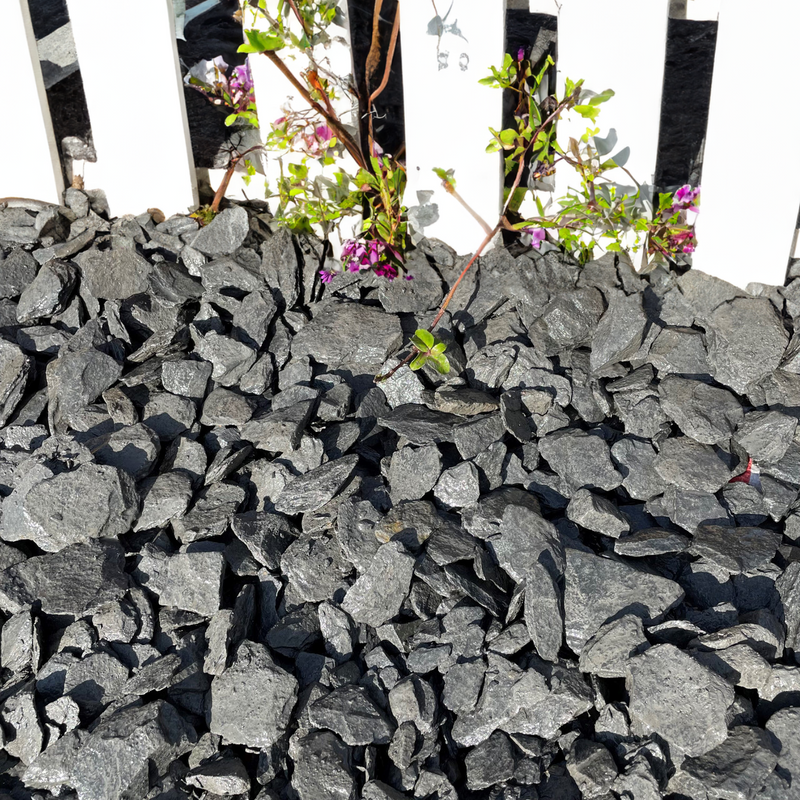40mm Graphite Grey Slate Chippings - Home & Garden > Lawn & Garden > Gardening Chippings
