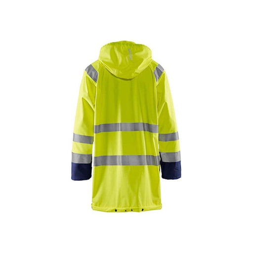 Blaklader 4324 Long Length Waterproof Rain Jacket Hi-Vis Level 1 - HI-VIS JACKETS & COATS