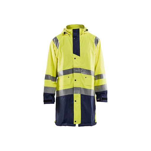 Blaklader 4324 Long Length Waterproof Rain Jacket Hi-Vis Level 1 - HI-VIS JACKETS & COATS