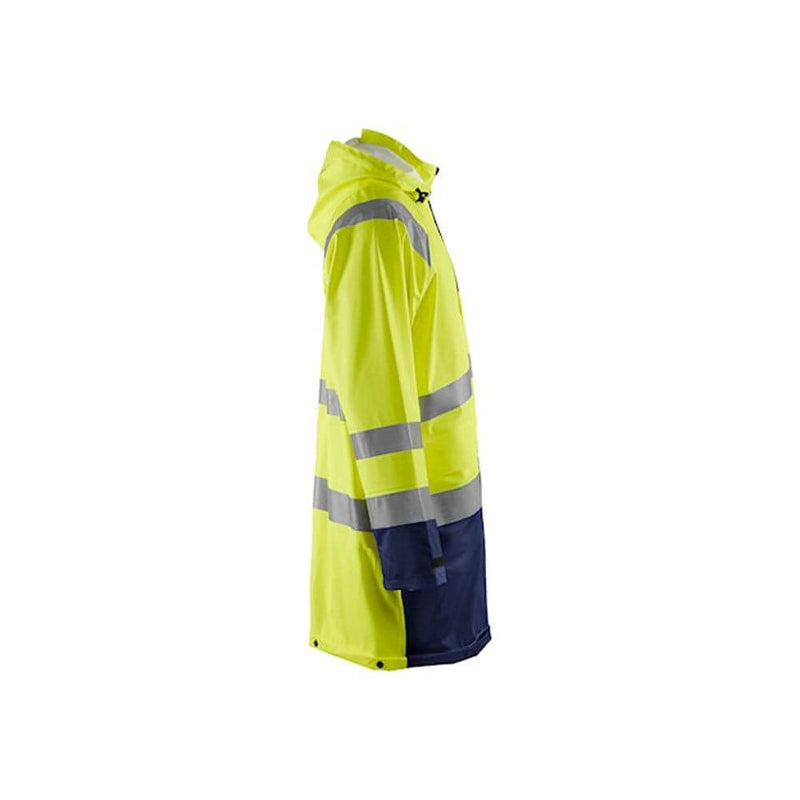 Blaklader 4324 Long Length Waterproof Rain Jacket Hi-Vis Level 1 - HI-VIS JACKETS & COATS
