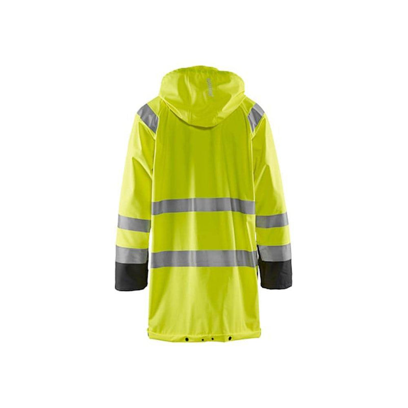 Blaklader 4324 Long Length Waterproof Rain Jacket Hi-Vis Level 1 - HI-VIS JACKETS & COATS