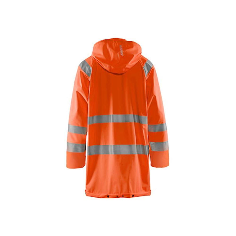 Blaklader 4324 Long Length Waterproof Rain Jacket Hi-Vis Level 1 - HI-VIS JACKETS & COATS