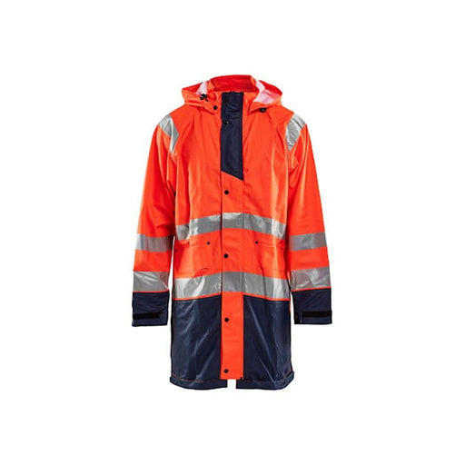Blaklader 4324 Long Length Waterproof Rain Jacket Hi-Vis Level 1 - HI-VIS JACKETS & COATS