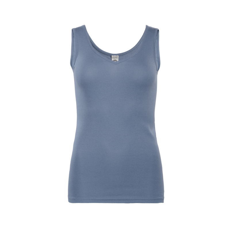 Organic Cotton V-neck Vest: Womens