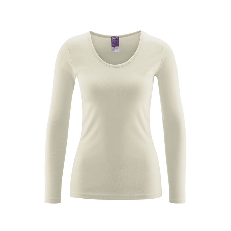 Organic Cotton Thermal Long Sleeve T-shirt: Womens