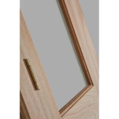 Victorian 4 Panel Oak Bi-Fold Glazed Unfinished Internal Door 1981 x 762mm - Doors