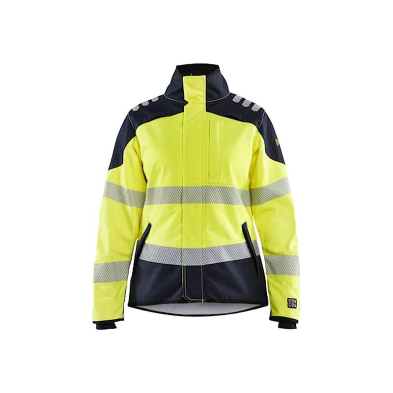 Blaklader 4448 Women's Hi-Vis Flame Resistant Multinorm Softshell Jacket - Apparel & Accessories FLAME RETARDANT JACKETS