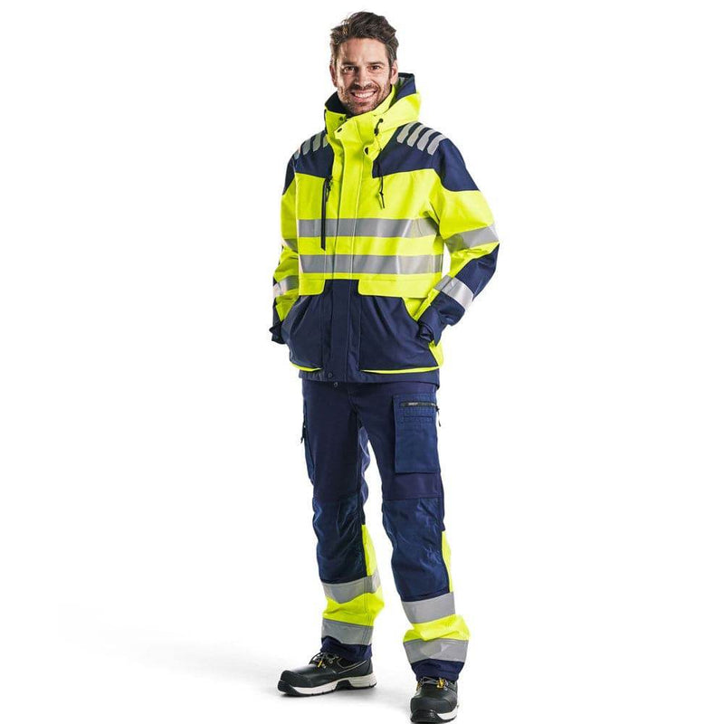 Blaklader 4490 Hi-Vis Evolution Waterproof Shell Jacket - HI-VIS JACKETS & COATS