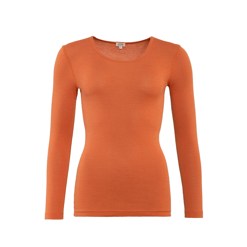 Wool & Organic Cotton Long Sleeve T-shirt: Womens