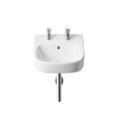 Debba 450mm Wall-Hung Basin 2 Tap Holes - Bathrooms
