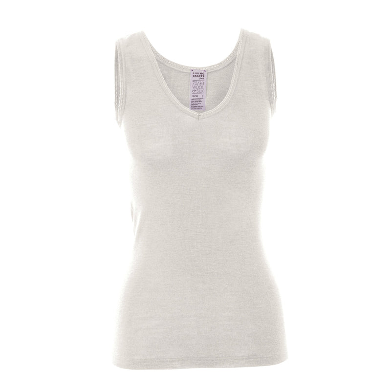 Organic Wool & Silk Vest: Womens