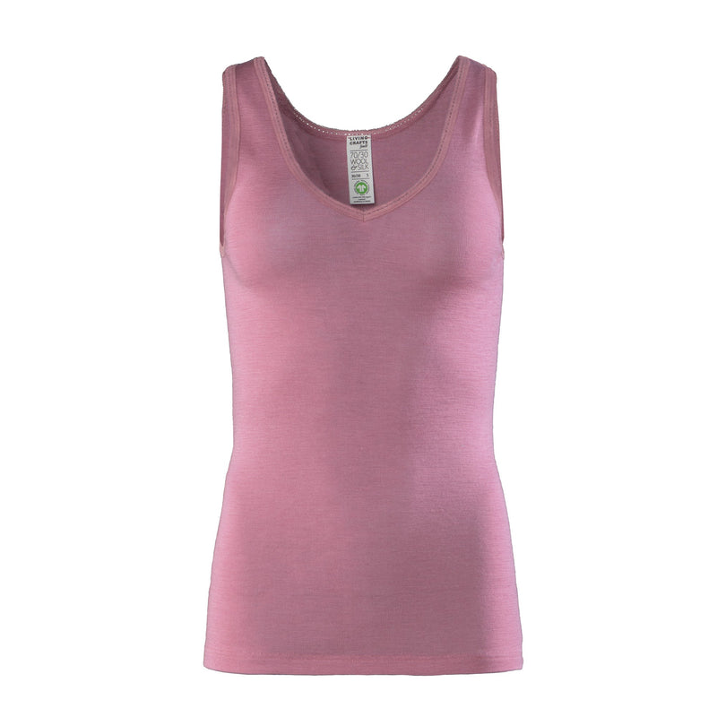 Organic Wool & Silk Vest: Womens