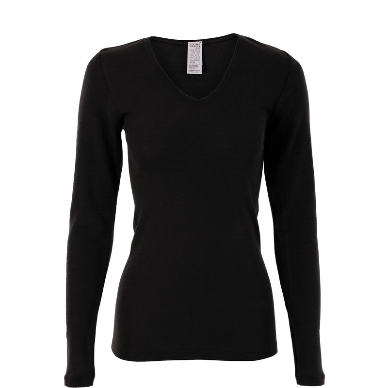 Organic Wool & Silk Long Sleeve Undershirt