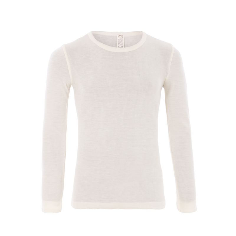 Organic Wool & Silk Long Sleeve T-shirt: Mens