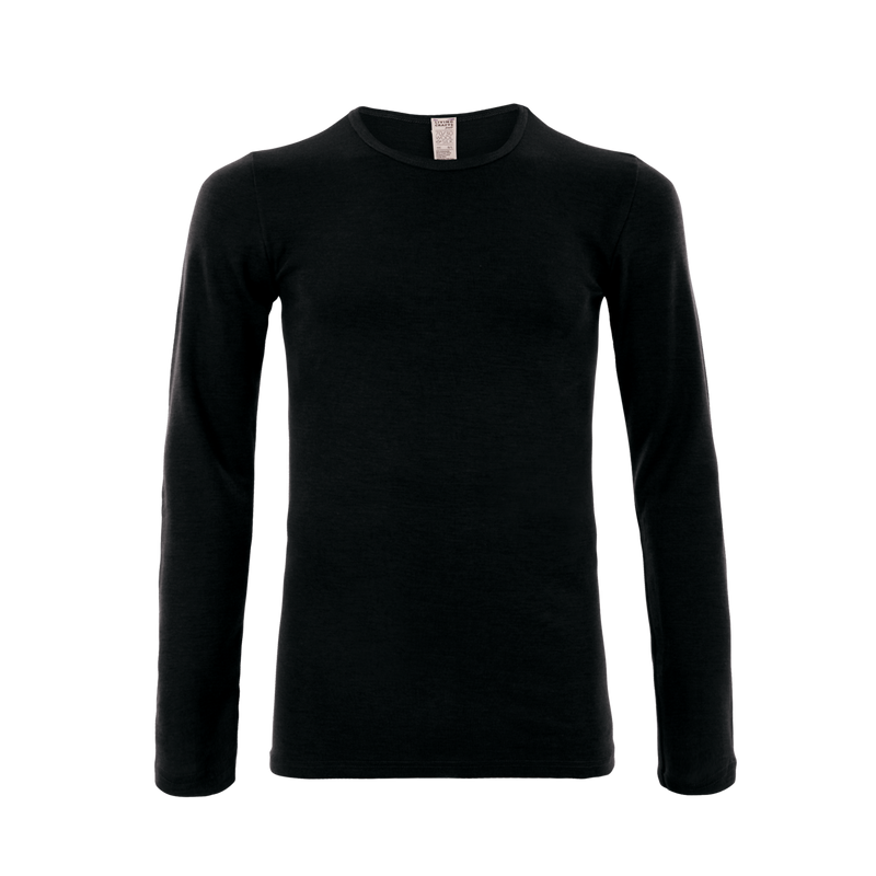 Organic Wool & Silk Long Sleeve T-shirt: Mens