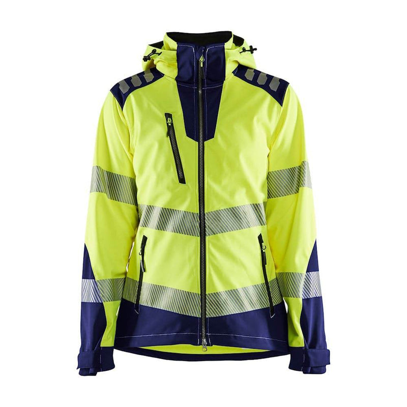 Blaklader 4791 Women's Hi-Vis Waterproof Stretch Softshell Jacket - WOMENS HI-VIS CLOTHING