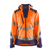 Blaklader 4791 Women's Hi-Vis Waterproof Stretch Softshell Jacket - WOMENS HI-VIS CLOTHING