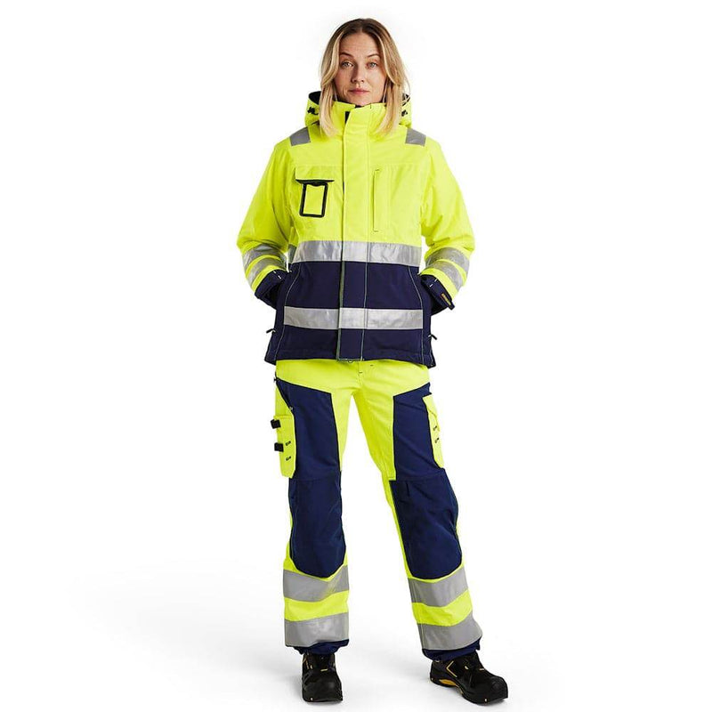 Blaklader 4872 Women's Hi-Vis Waterproof Winter Jacket - WOMENS HI-VIS CLOTHING