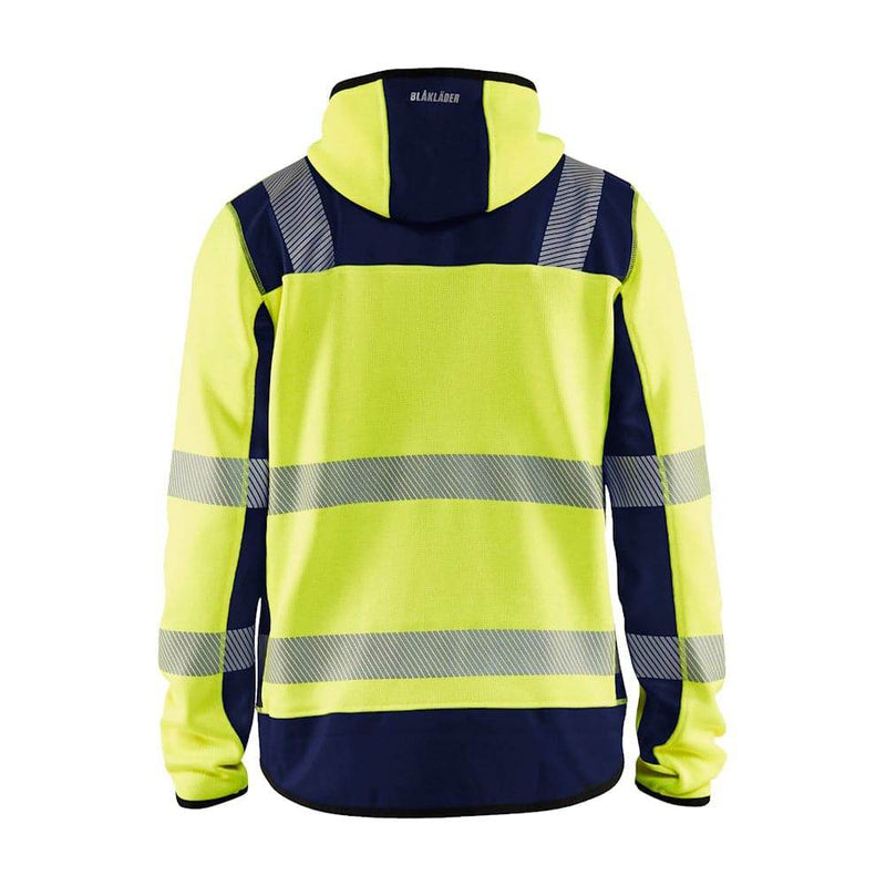 Blaklader 4923 Knitted Hi-Vis Hooded Jacket - HI-VIS SWEATSHIRTS & HOODIES