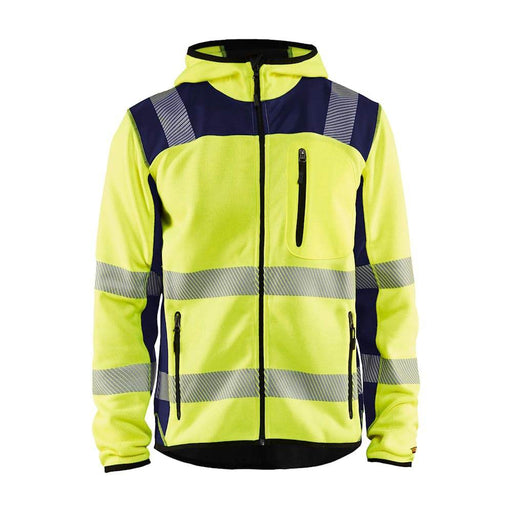 Blaklader 4923 Knitted Hi-Vis Hooded Jacket - HI-VIS SWEATSHIRTS & HOODIES