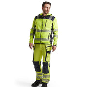 Blaklader 4923 Knitted Hi-Vis Hooded Jacket - HI-VIS SWEATSHIRTS & HOODIES