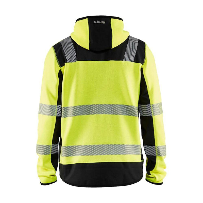Blaklader 4923 Knitted Hi-Vis Hooded Jacket - HI-VIS SWEATSHIRTS & HOODIES