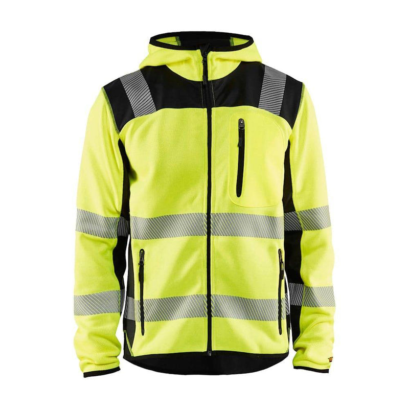 Blaklader 4923 Knitted Hi-Vis Hooded Jacket - HI-VIS SWEATSHIRTS & HOODIES