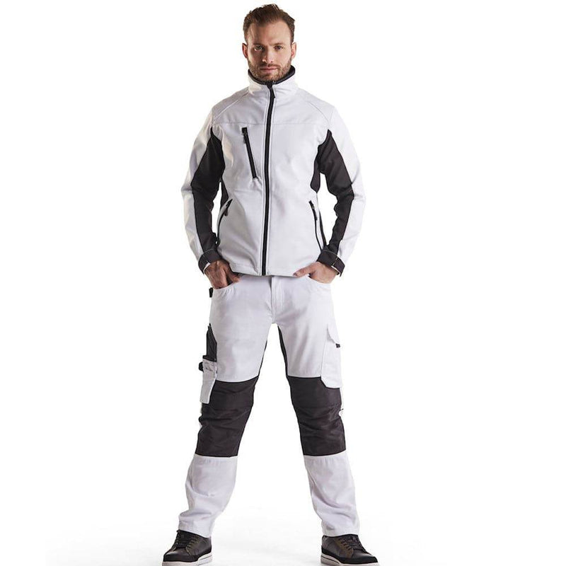 Blaklader 4950 Softshell Jacket White/Dark Grey / Small - SALE JACKETS