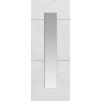 4 Line Horizontal Primed Glazed Internal Door - 1981mm x 762mm - Doors