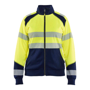Blaklader 3508 Women's Hi-Vis Full Zip Sweatshirt - WOMENS HI-VIS CLOTHING
