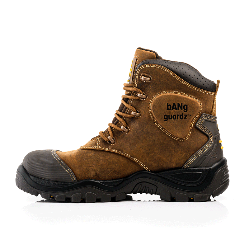 Buckler BSH012 S3 Brown Leather Waterproof Safety Boot - SAFETY BOOTS