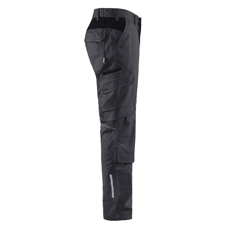 Blaklader 1448 Industry Stretch Kneepad Trousers Mid Grey/Black - KNEE PAD TROUSERS
