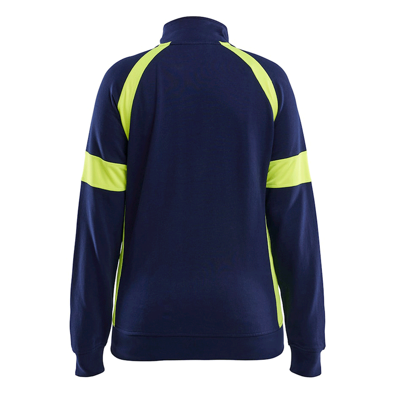 Blaklader 3568 Women's Full Zip Hi-Vis Sweatshirt - WOMENS HI-VIS CLOTHING