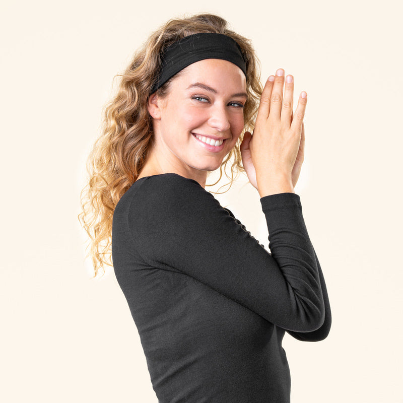 Organic Cotton Thermal Long Sleeve T-shirt: Womens