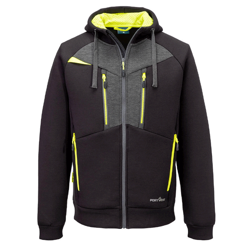 Portwest DX472 DX4 Moisture Wicking Full Zip Work Hoodie Various Colours - HOODIES