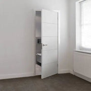 4 Line Horizontal Primed Internal Fire Door FD30 - All Sizes - Doors