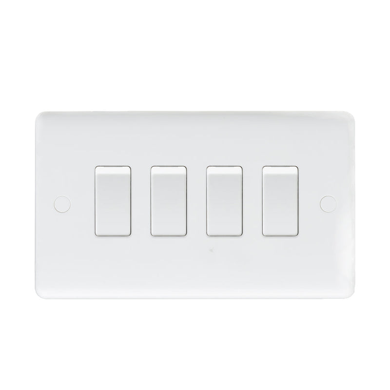 Caradok 4G 2Way 10A Switch - Caradok - The Classics - White Plastic