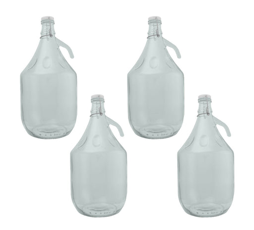 Glass Demijohn 5L 4 Pack Swing Top Cap, Airlock & Bung - Arts & Entertainment > Hobbies & Creative Arts > Homebrewing & Winemaking Supplies Costwise Home Brewing